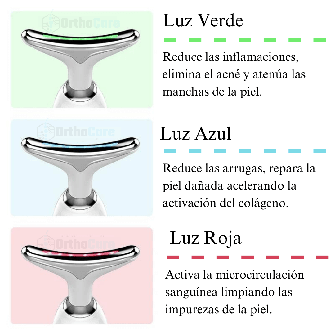 BrilloDerm™ - Reductor de papada con terapia LED - Ortho Care