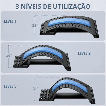 Corrector/Masajeador para la Columna Vertebral y Lumbar - (Soporta hasta 170 kg) - Ortho Care